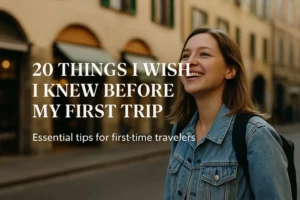 20 things I wish I knew As first time traveler