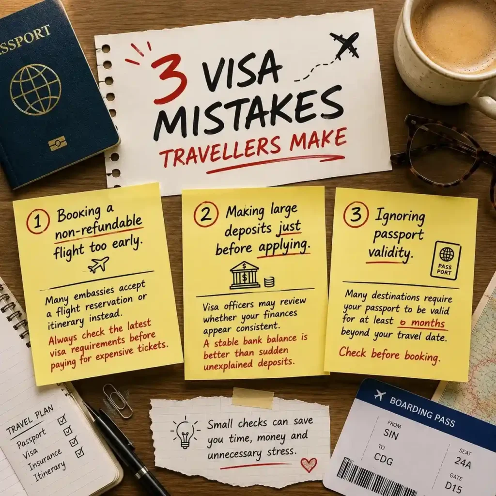 visa travel mistakes